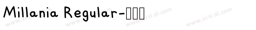 Millania Regular字体转换